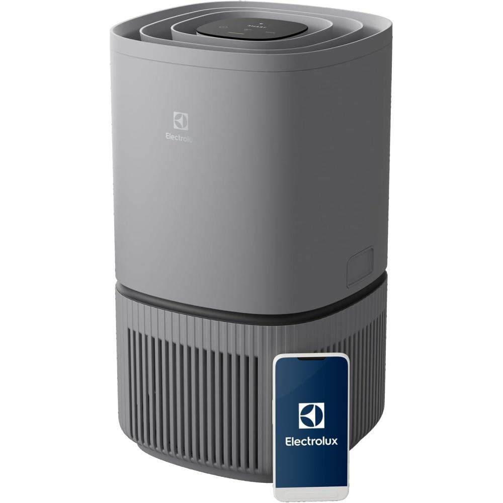 imageElectrolux Pure 300 Purificateur dAir HEPAFiltration Multicouche Systme AirSurround Circulation dAir 360 Mode Nuit Silencieux 20 dBA EPO30311UG GrisGris