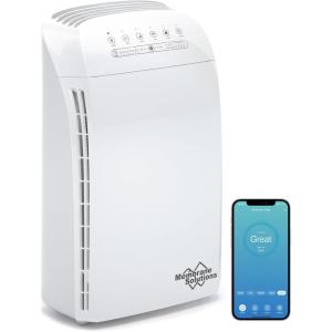 Membrane Solutions MSA3 Purificateur d&rsquo;Air Chambre de 147㎡, 22dB Silencieux, Air Purifier HEPA pour Maison Bureau, mode sommeil, Elimine 99,97% des Allergènes, Fumée, Pollen, Odeurs d&rsquo;animaux(MSA3S Purificateur d&rsquo;Air)