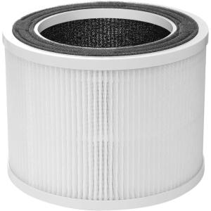 Purificateur d&rsquo;air allergique, filtre à air HEPA contre la moisissure, la poussière et les poils d&rsquo;animaux jusqu&rsquo;à 0,3 µm 240 m³/h CADR pour chambre jusqu&rsquo;à 110 m², indicateur de qualité de l&rsquo;air(Blanc Argenté)