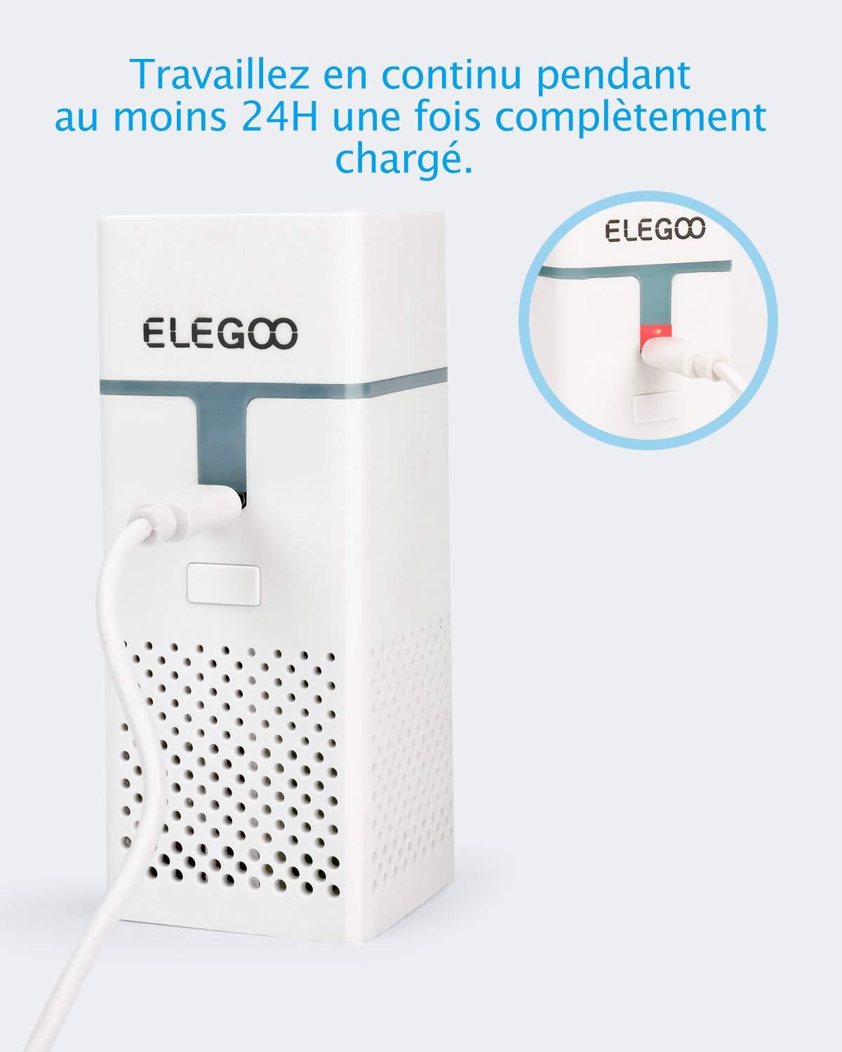 imageELEGOO Mini Purificateur dAir avec Filtre Charbon Actif et Adaptateur Universel pour Imprimante 3D LCD DLP MSLA en Rsine Lot de 2Lot de 2