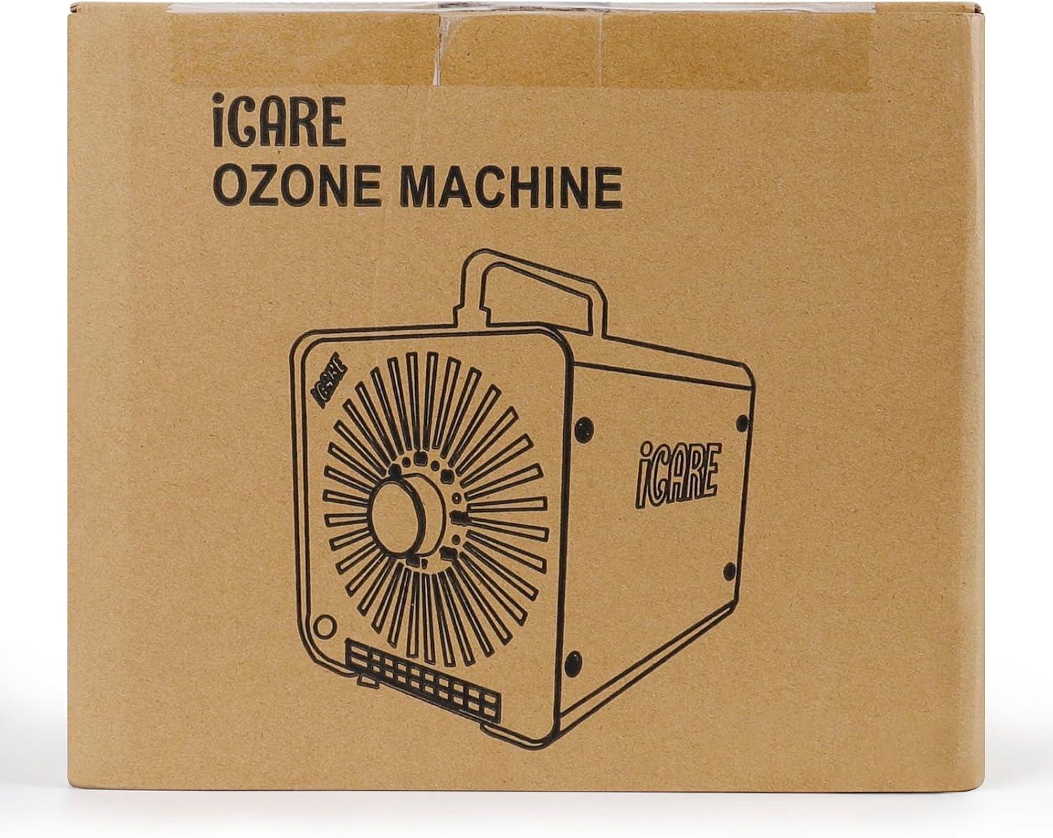 imageGnrateur dOzone Domestique 30000 mgh Machine Ozone pour Purification de lAir et limination des Odeurs Dispositif dOzone Portable O3 pour Bureau Salle de Bain Maison Voiture BlancGris
