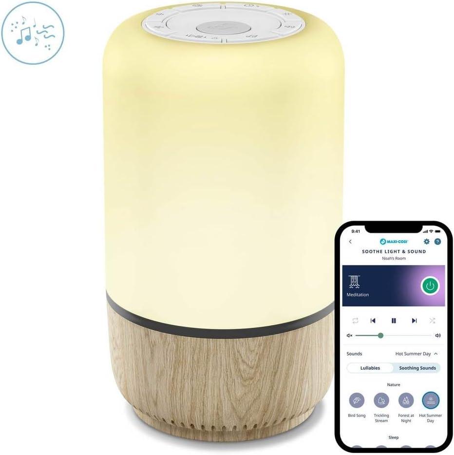 imageMaxiCosi Clean Purificateur dAir 3en1 Purificateur dAir HEPA pour Bb H13 ds la Naissance AntiAllergie Connected Home Compatible Alexa et Assistant GoogleVeilleuse Musicale
