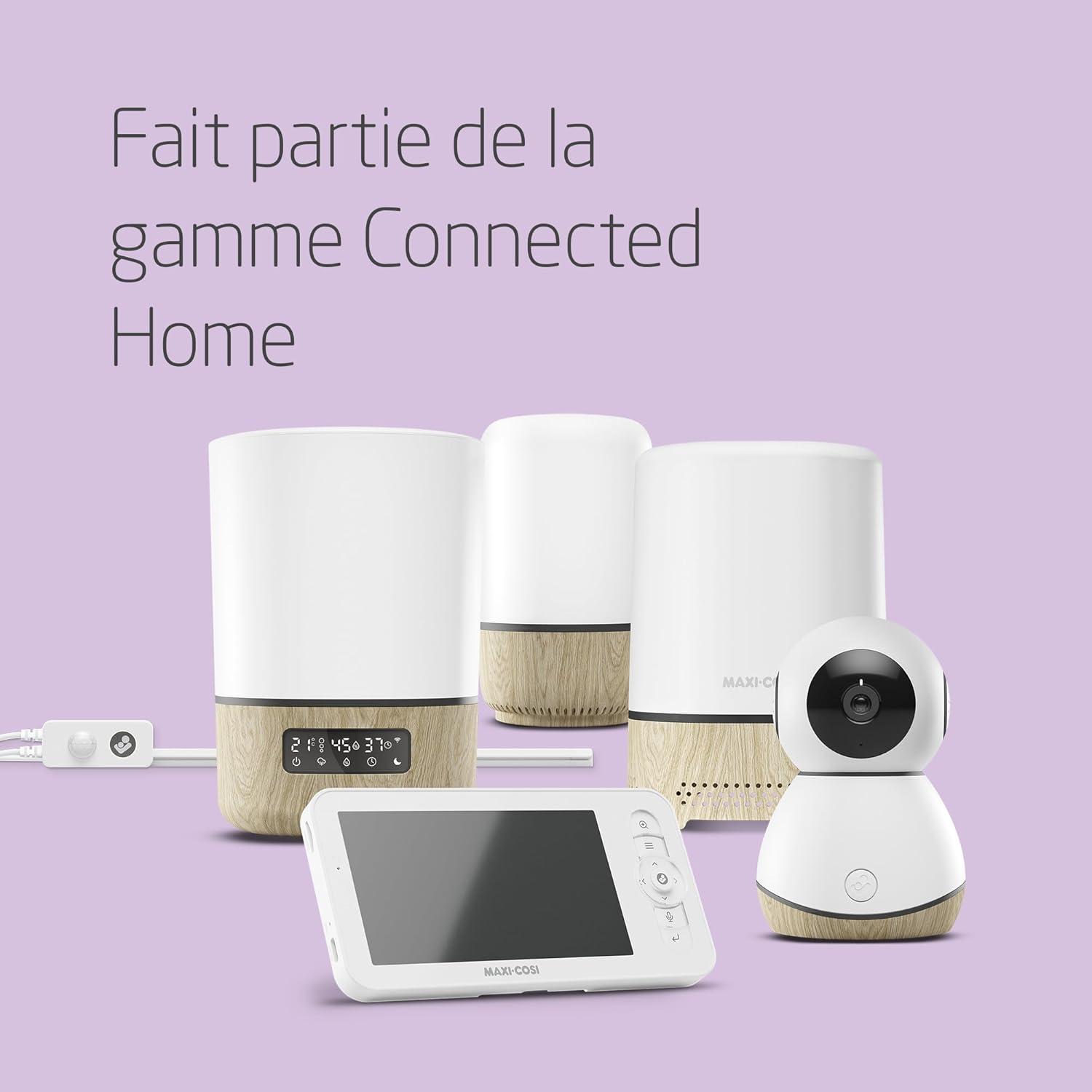imageMaxiCosi Clean Purificateur dAir 3en1 Purificateur dAir HEPA pour Bb H13 ds la Naissance AntiAllergie Connected Home Compatible Alexa et Assistant GoogleEcoutebb Vido