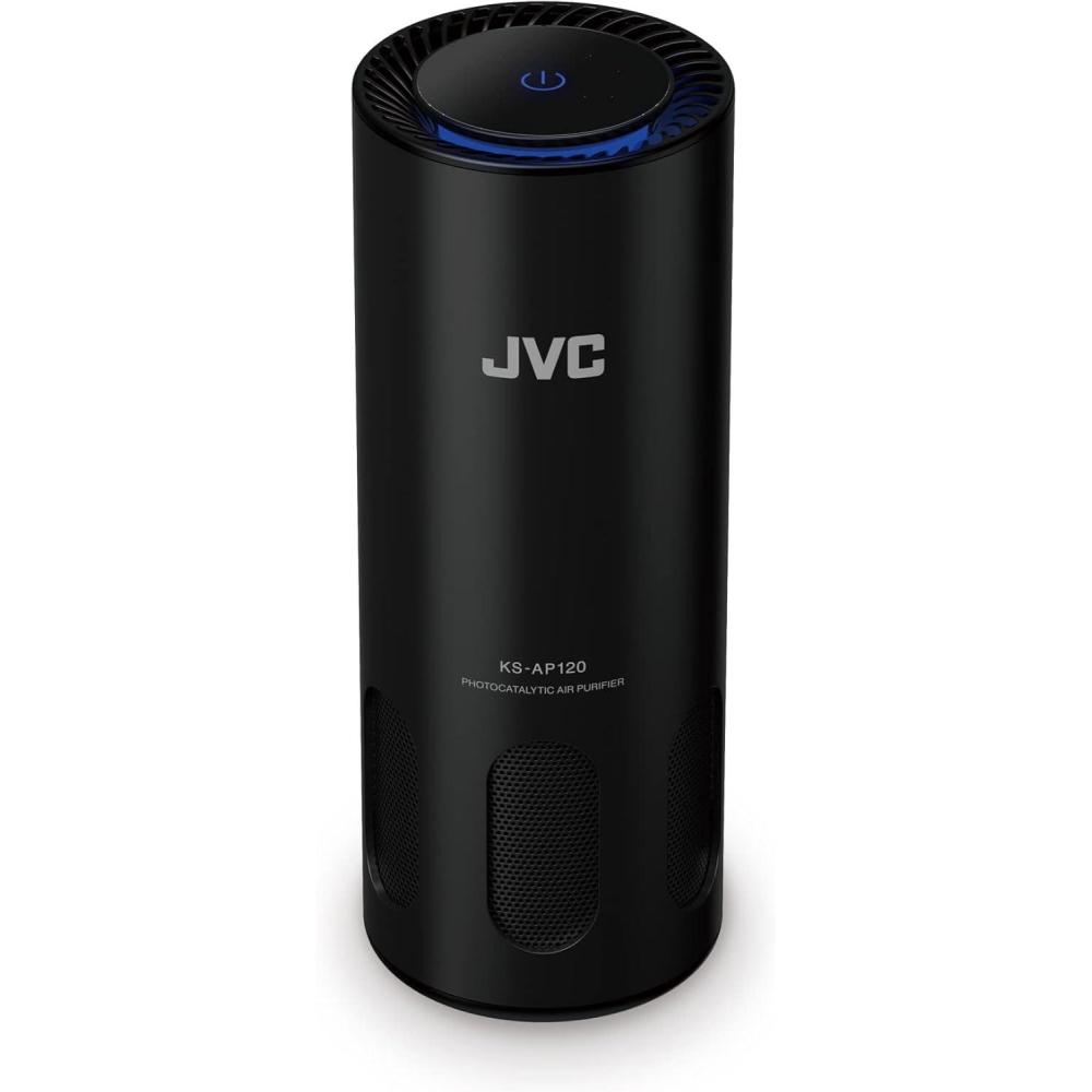 imageJVC KSAP120 Purificateur dair photocatalytique idal pour la voiture CADR 85 m3h filtre EPA E12 filtre UV ioniseur 2 niveaux de puissance 12 W port USB contrle tactileContrle tactile