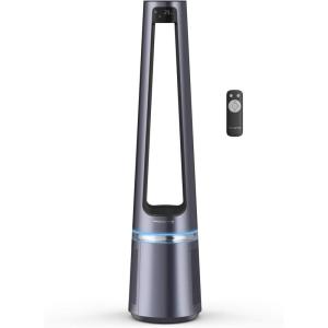 Rowenta Eclipse 3-en-1 Ventilateur purificateur, Purifie, Chauffe, Ventile, Silencieux, Puissant, Multi-oscillations, 12 vitesses, Minuteur, Départ différé QU5062F0(Unique)