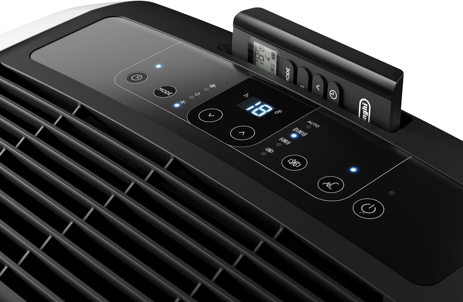 imageDeLonghi Pinguino PAC EM93K1 SILENT Climatiseur Portable Silencieux 10500 BTUh Jusqu 90m3 3 Vitesses Minuterie 24h Kit de Fentre Inclus Gaz R290 63dB A 26 kW Blanc