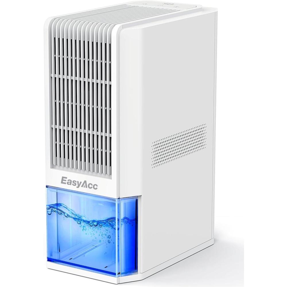 imageEasyAcc Deshumidificateur d Air 1200ML Petit Dshumidificateur Electrique Silencieux Econome en Energie 7 LED Multicolores Arrt Automatique Protection Contre le Dgivrage BlancQ22 2000mlblanc