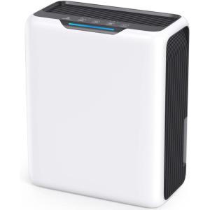 Deshumidificateur d Air 3L, Déshumidificateur pour la 20㎡ Maison, Double Peltier Effet, 30dB Ultra Silencieux Déshumidificateurs pour Chambre, Dégivrage Intelligent, Minuterie 24H