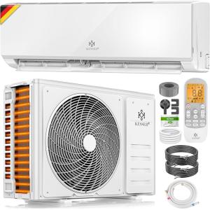 KESSER® Climatisation SET réversible – Climatiseur avec fonction WiFi/Application – Refroidissement A++/ Chauffage A+, Fluide réfrigérant R32 – Écran LCD, Split 12000 BTU/h / 3400 Watt – Anthrazit(Split 12000 BTU/h / 3400 Watt)