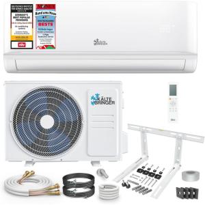 Kältebringer Split Climatiseur Quick Connect 12000 BTU – 3,5 kW – Avec fonction de chauffage – très silencieux & économe en énergie, avec support mural – Marque de qualité Allemande(Fixation Murale)