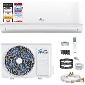 Kältebringer Split Climatiseur Quick Connect 12000 BTU – 3,5 kW – Avec fonction de chauffage – très silencieux & économe en énergie, avec support mural – Marque de qualité Allemande(Sans Fixation)
