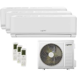 Plus Climatiseur Trial Split 9000 + 9000 + 12000 BTU, Wi-Fi R32, Efficacité Énergétique A++/A+, Trois Unités Intérieures et 1 Unité Extérieure, avec Télécommande, Faible Consommation