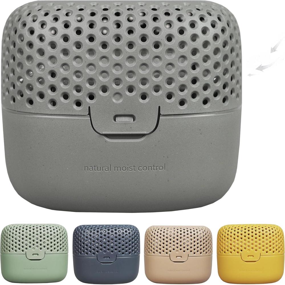 imageAbsoDry Duo Family  Dshumidificateur dair anti moisissure non lectrique  Absorbeur dhumidit  Pour une meilleure qualit de lair  Anti humidit maison salle de bain chambre  NougatGris Fonc