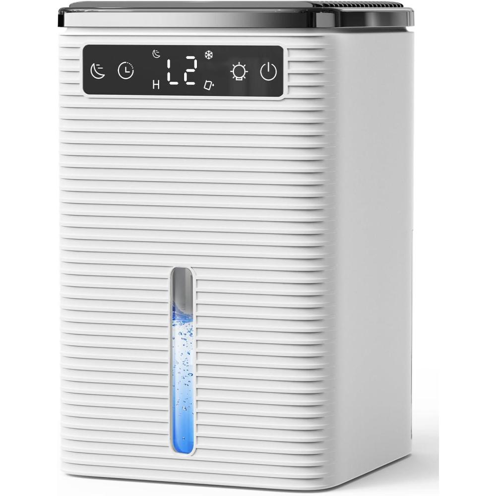 imageDeshumidificateur d Air 25L Dshumidificateur Electrique Compact et Silencieux avec Minuteur 212H Arrt Automatique 7 Couleurs de Lumire Dehumidifier pour Chambre Salle de Bain 700ML24H700ML24H