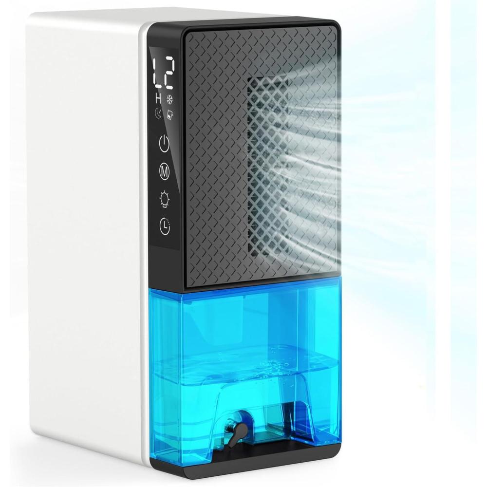 imageDeshumidificateur d Air Deshumidificateur d Air Anti Moisissure Fonctionnement par cran Tactile Arrt Automatique Dehumidifier Adapt aux Armoires Salles de Bains Chambres Coucher et VoitureMedium