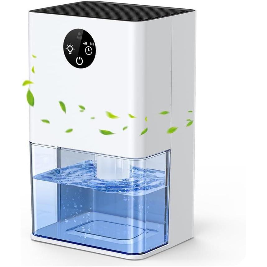imageDeshumidificateur dair Anti Moisissure Silencieux Electrique Dshumidificateur Portable 1800ML avec Minuterie 48H Dgivrage Automatique 7 Couleurs Lumires pour ChambreSalle de BainMaisonBureau