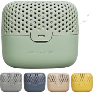 AbsoDry Duo Family – Déshumidificateur d&rsquo;air anti moisissure non électrique – Absorbeur d&rsquo;humidité – Pour une meilleure qualité de l&rsquo;air – Anti humidité maison, salle de bain, chambre – Nougat(Forêt Verte)