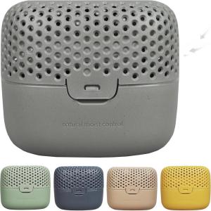 AbsoDry Duo Family – Déshumidificateur d&rsquo;air anti moisissure non électrique – Absorbeur d&rsquo;humidité – Pour une meilleure qualité de l&rsquo;air – Anti humidité maison, salle de bain, chambre – Nougat(Gris Foncé)