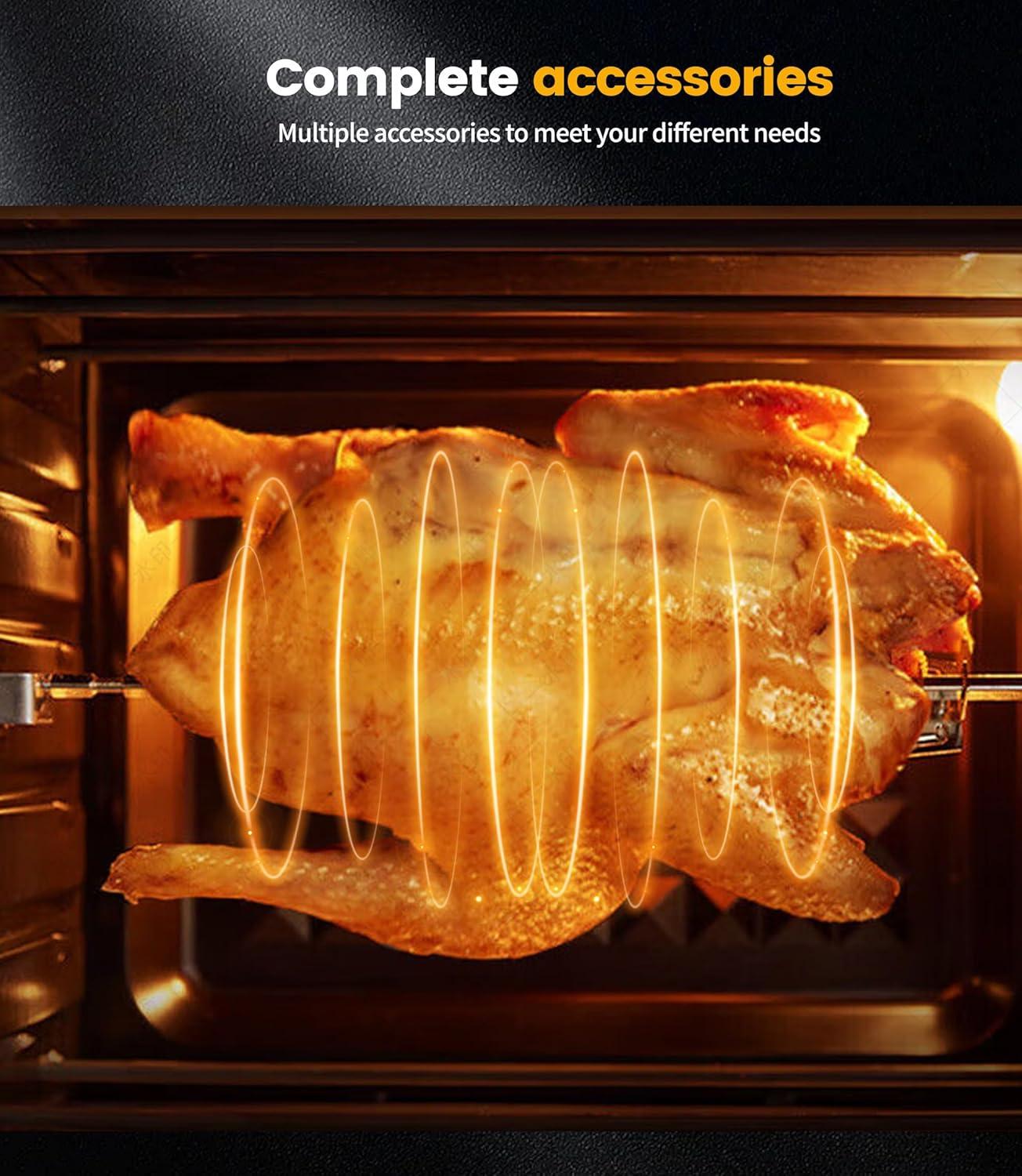 imageAir Fryer Avec Fentre Visible Emphsism Friteuse Sans Huile 7L Avec 10 Fonctions 1800W Friteuse Air Chaud Friteuse Electrique avec LED cran Tactile23L