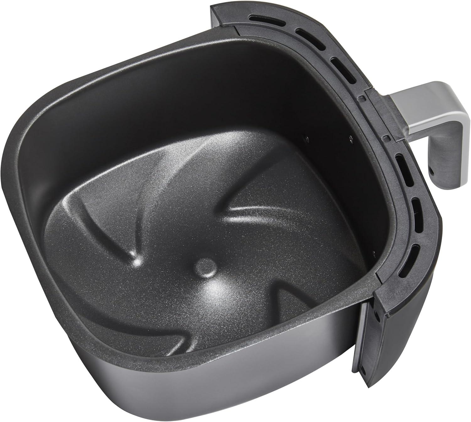 imageAmazon Basics Friteuse sans Huile compacte numrique et multifonctionnelle air fryer 4 litres Noir Chrom6L