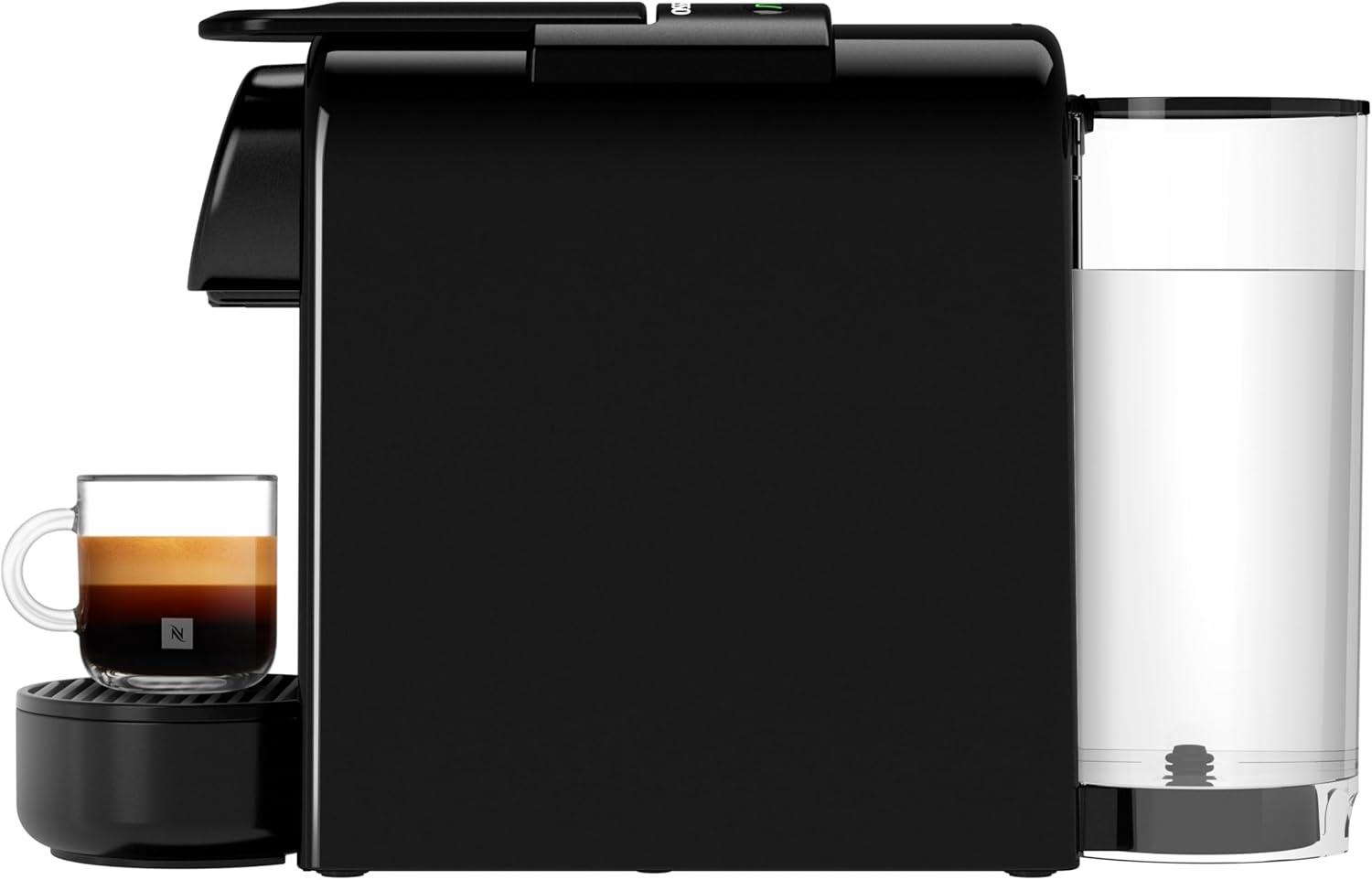 imageDeLonghi Nespresso Essenza Mini EN85R Machine Caf Automatique Machine Capsules pour une Seule Tasse Ensemble de Bienvenue Inclus Design Compact Pression 19 Bar 1150W Rouge RubisNoirpiano