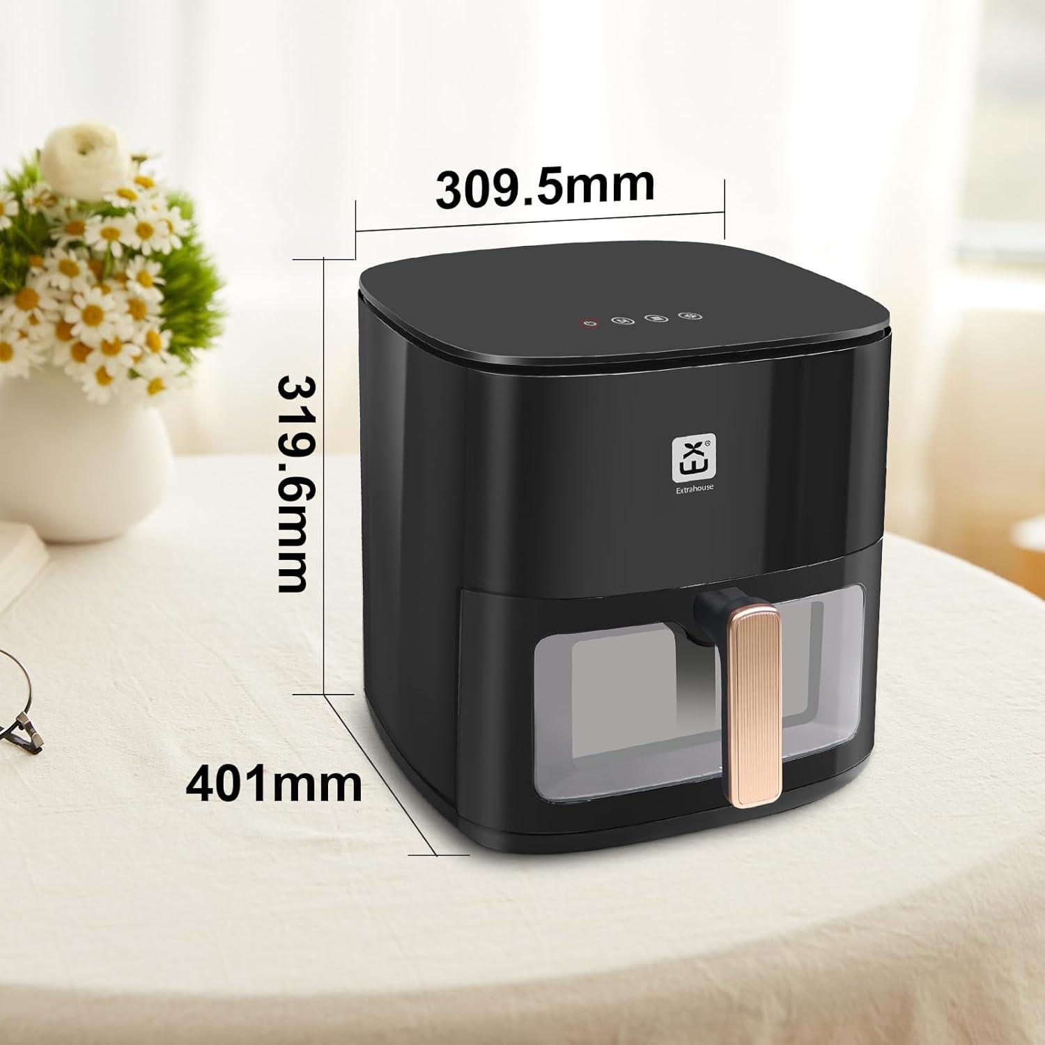 imageEXTRASTAR Airfryer 7L friteuse air XXL sans huile avec cran tactile friteuse avec affichage numrique 1800 W mode shake minuterie livre de recettes temprature maximale 200cTYPE3