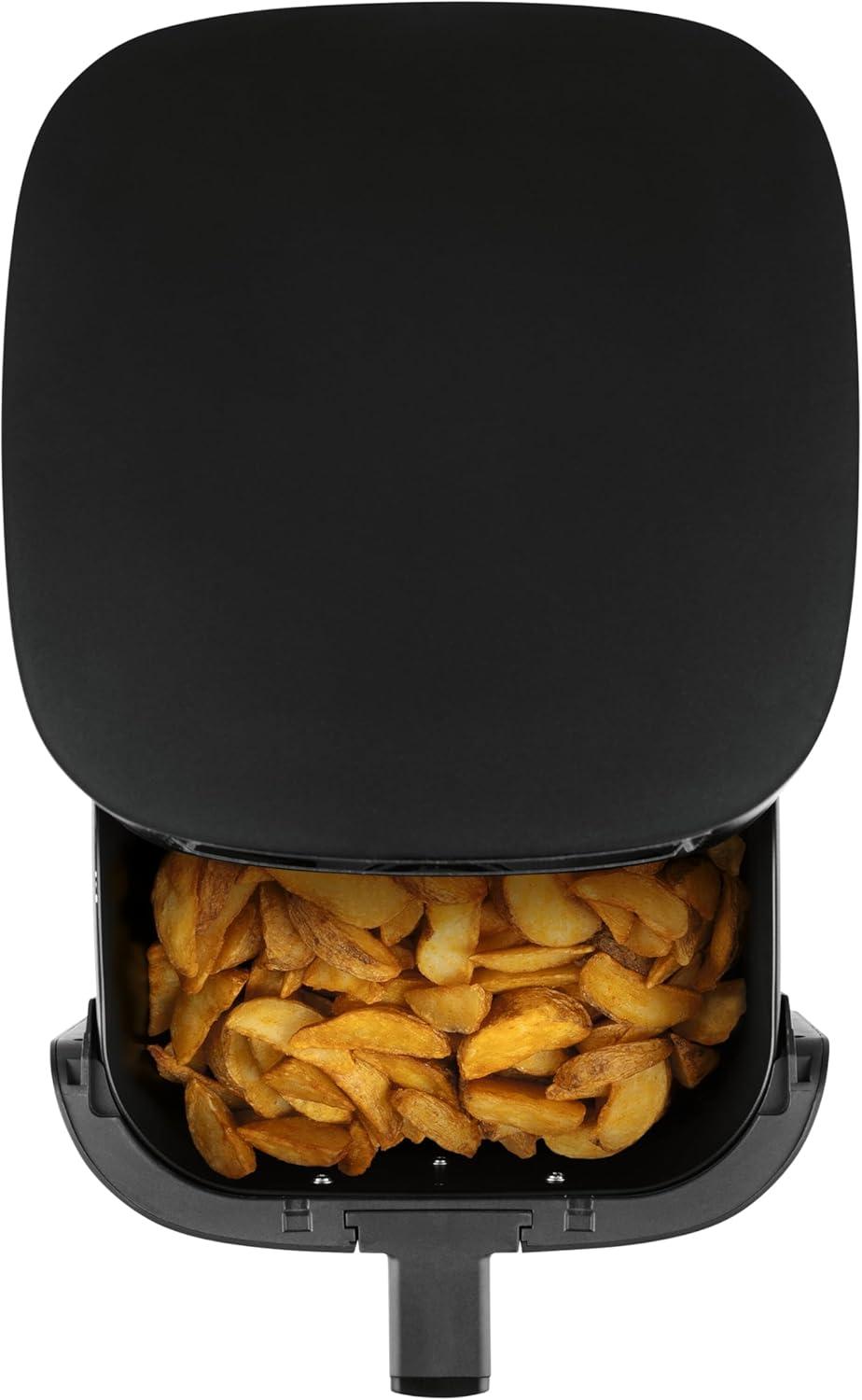 imageGOURMETmaxx Friteuse air chaud 12L Sans huile avec cran tactile minuterie brochettes ampamp fonction rtissoire 10 programmes automatiques Cuisson saine idale pour un poulet entier 1700 W6 5 Litres