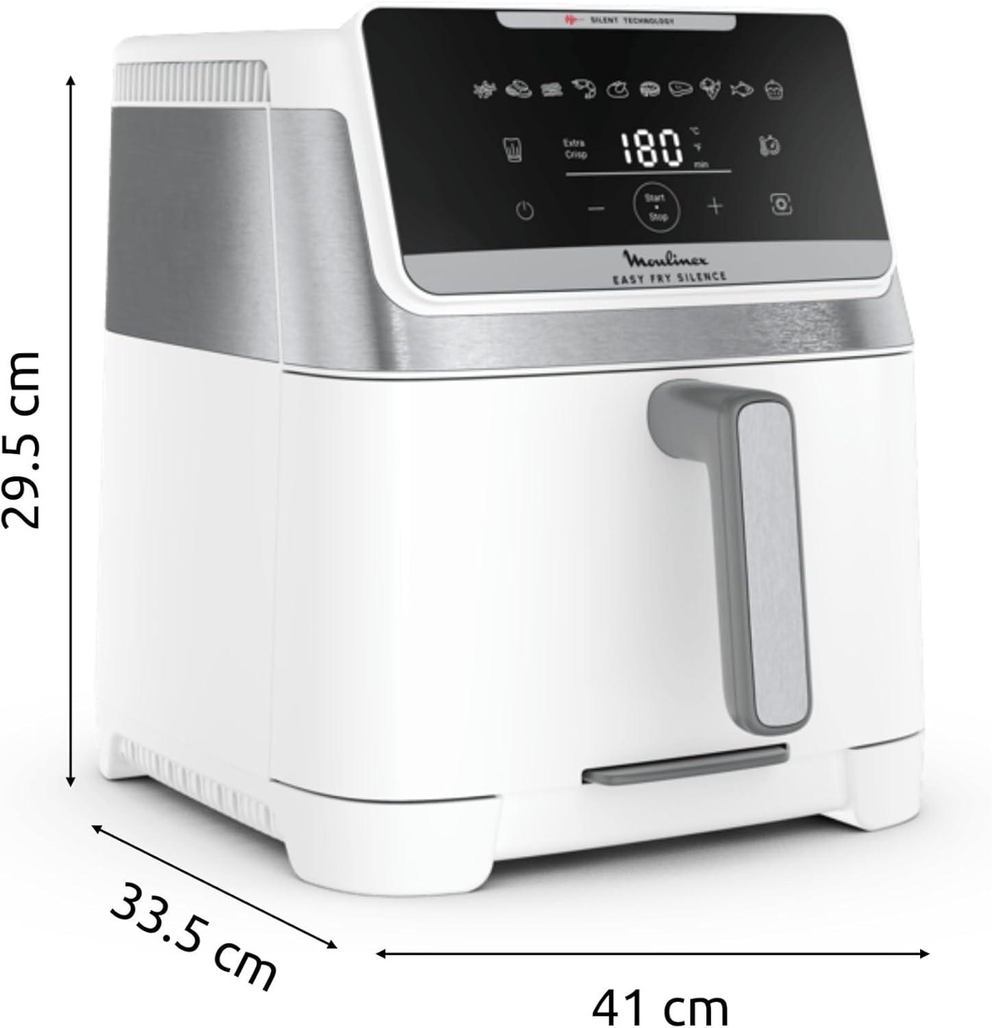 imageMoulinex Easy Fry Silence air fryer 5L 15kg Technologie Silence Systme Easy Clean ampamp Store Noir EZ5528F0Interface classique