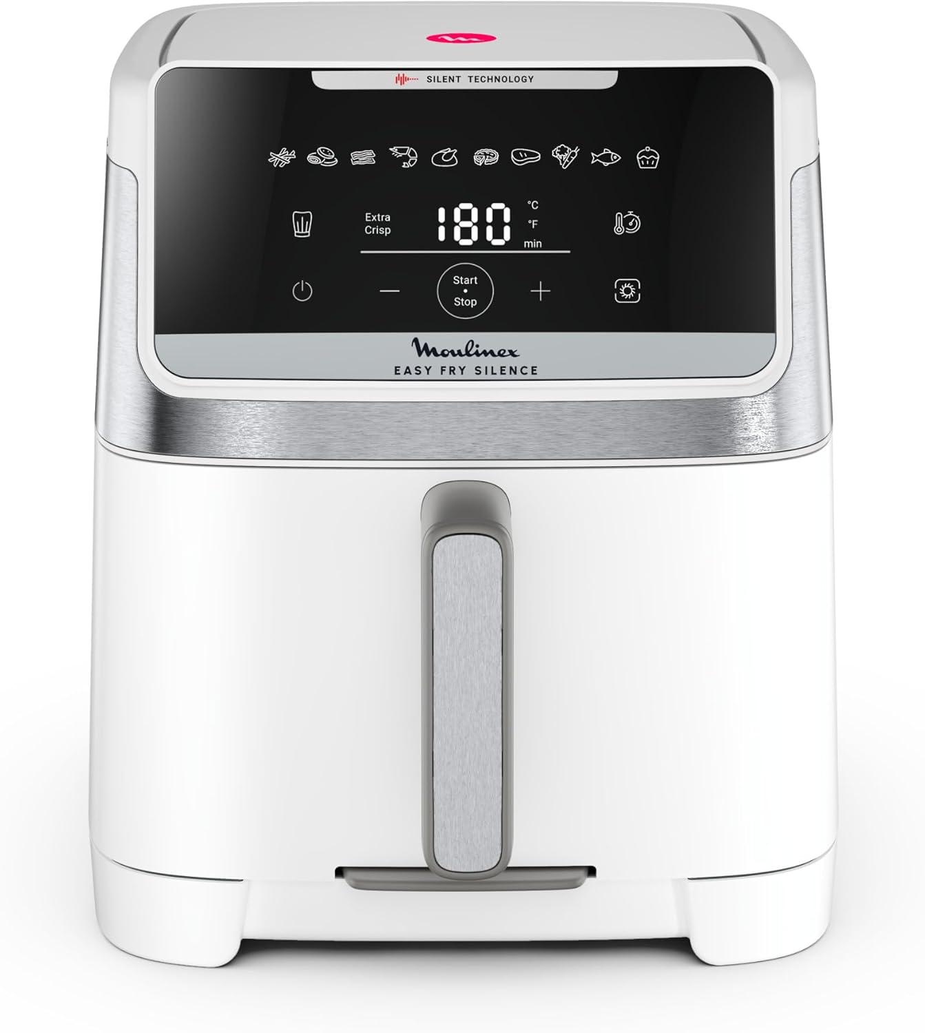 imageMoulinex Easy Fry Silence air fryer 5L 15kg Technologie Silence Systme Easy Clean ampamp Store Noir EZ5528F0Interface classique