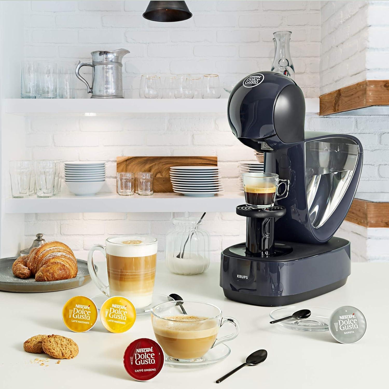 imageNescaf Dolce Gusto KP1A3BKA Petit XS 08cl Noir Bouton Noir