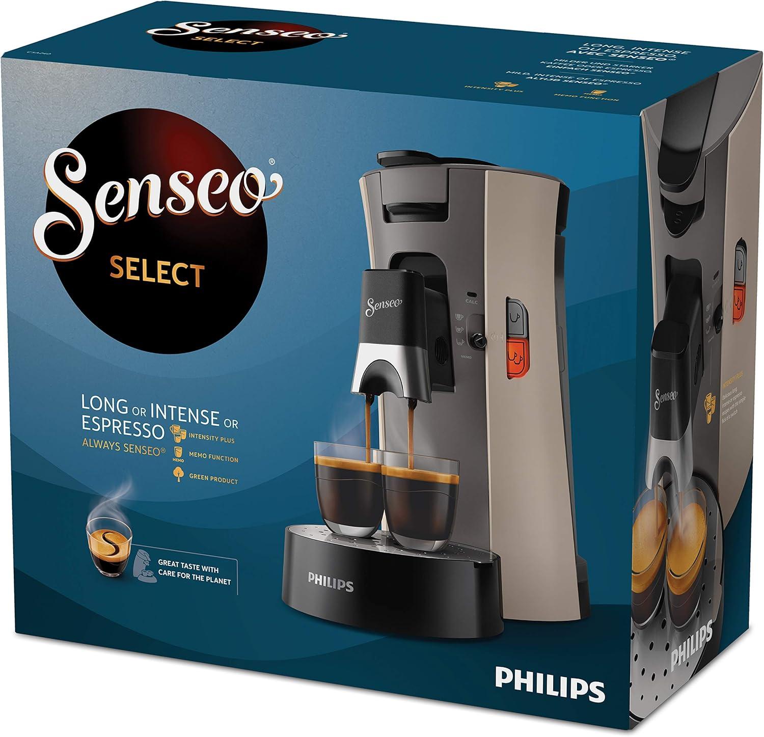 imagePhilips CSA24031 Machine Caf dosettes SENSEO Select Eco Intensity Plus Cream Plus Fonction Memo 100ml NougatBlack