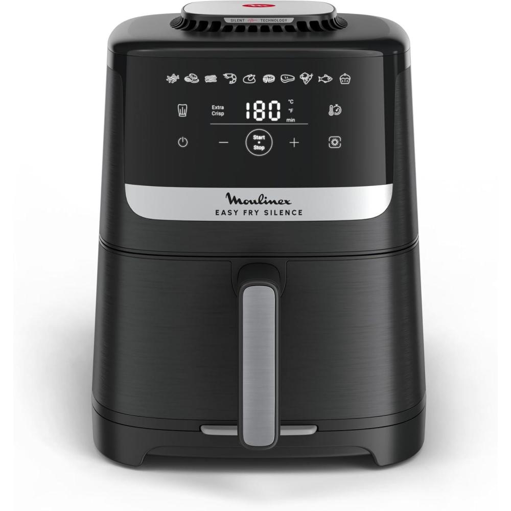 imageMoulinex Easy Fry Silence air fryer 5L 15kg Technologie Silence Systme Easy Clean ampamp Store Noir EZ5528F0Interface classique