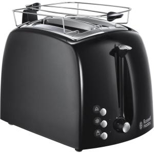 Russell Hobbs Cafetière filtre [Programmable, Technologie WhirlTech pour extraction & arôme optimaux] Textures (10 tasses, verseuse en verre 1,25L, plaque chaude, auto-off) 22620-56(Grille pain)