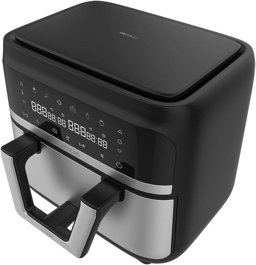 imageCecotec Friteuse sans Huile de 8 L Cecofry Supreme 8000 Air Fryer de 1800 W 10 Menus Technologie Perfect Cook Temprature Rglable 30C 200C Commande TactileAcier Inoxydable