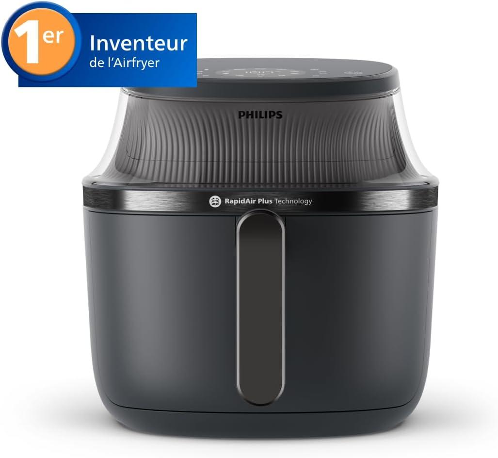 imagePHILIPS Airfryer srie 2000 42L 1500W Technologie RapidAir cran tactile digital 13 options de cuisson 9 fonctions prrgles Jusqu 90 de matires grasses en moins Noir NA2290072 litres 6 personnes