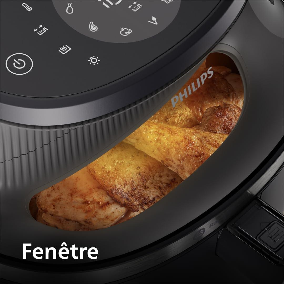 imagePHILIPS Airfryer srie 2000 42L 1500W Technologie RapidAir cran tactile digital 13 options de cuisson 9 fonctions prrgles Jusqu 90 de matires grasses en moins Noir NA2290072 litres 6 personnes