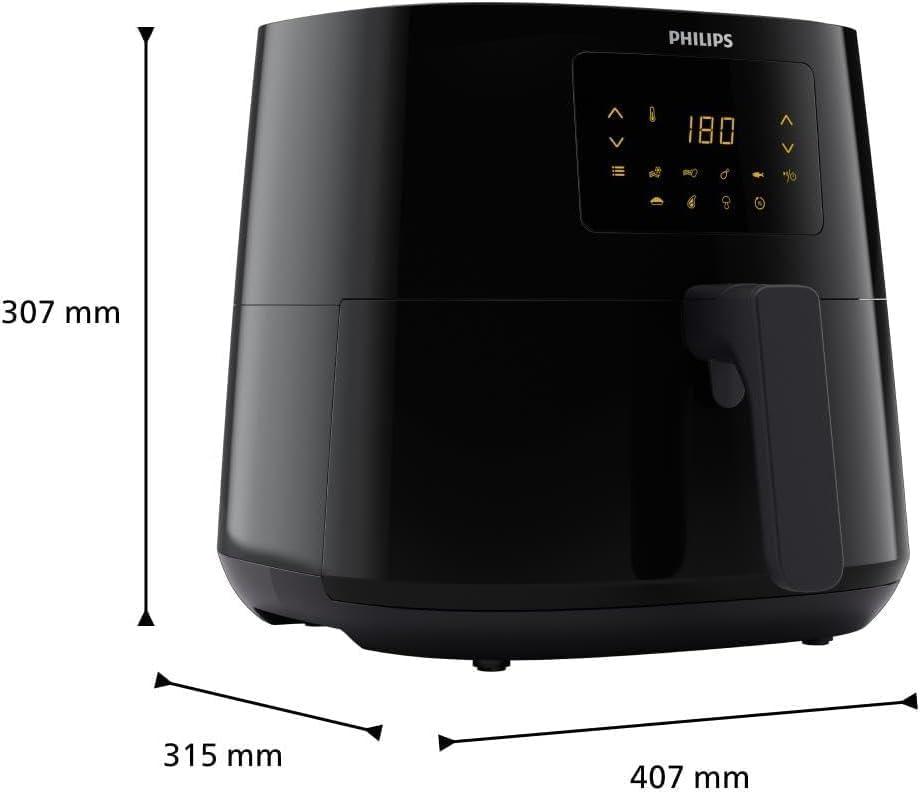 imagePHILIPS Airfryer srie 2000 42L 1500W Technologie RapidAir cran tactile digital 13 options de cuisson 9 fonctions prrgles Jusqu 90 de matires grasses en moins Noir NA2290062 litres 45 Personnes