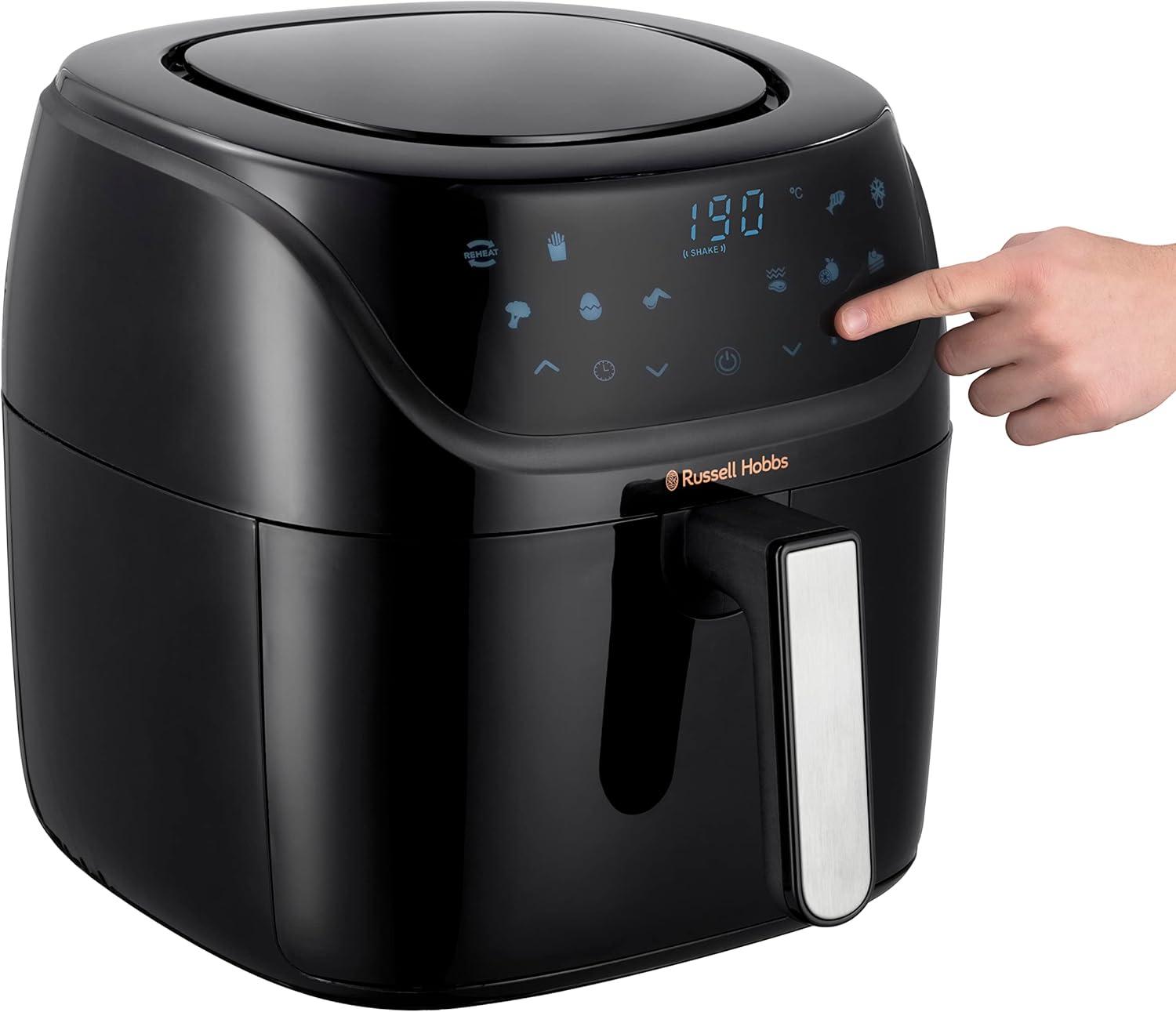 imageRussell Hobbs Air fryer XXL 8l Multicuiseur 7en1 10 programmes Friteuse sans huile avec Rapid Air cuit grille rtit ampamp plus tactile contrle de temprature lavevaisselle Airfryer 2717056Air fryer 8L