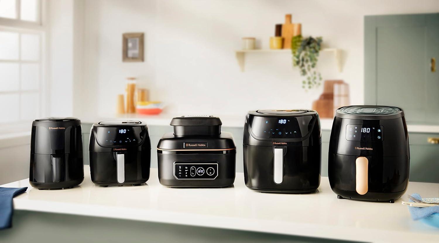 imageRussell Hobbs Air fryer XXL 8l Multicuiseur 7en1 10 programmes Friteuse sans huile avec Rapid Air cuit grille rtit ampamp plus tactile contrle de temprature lavevaisselle Airfryer 2717056Air fryer 8L