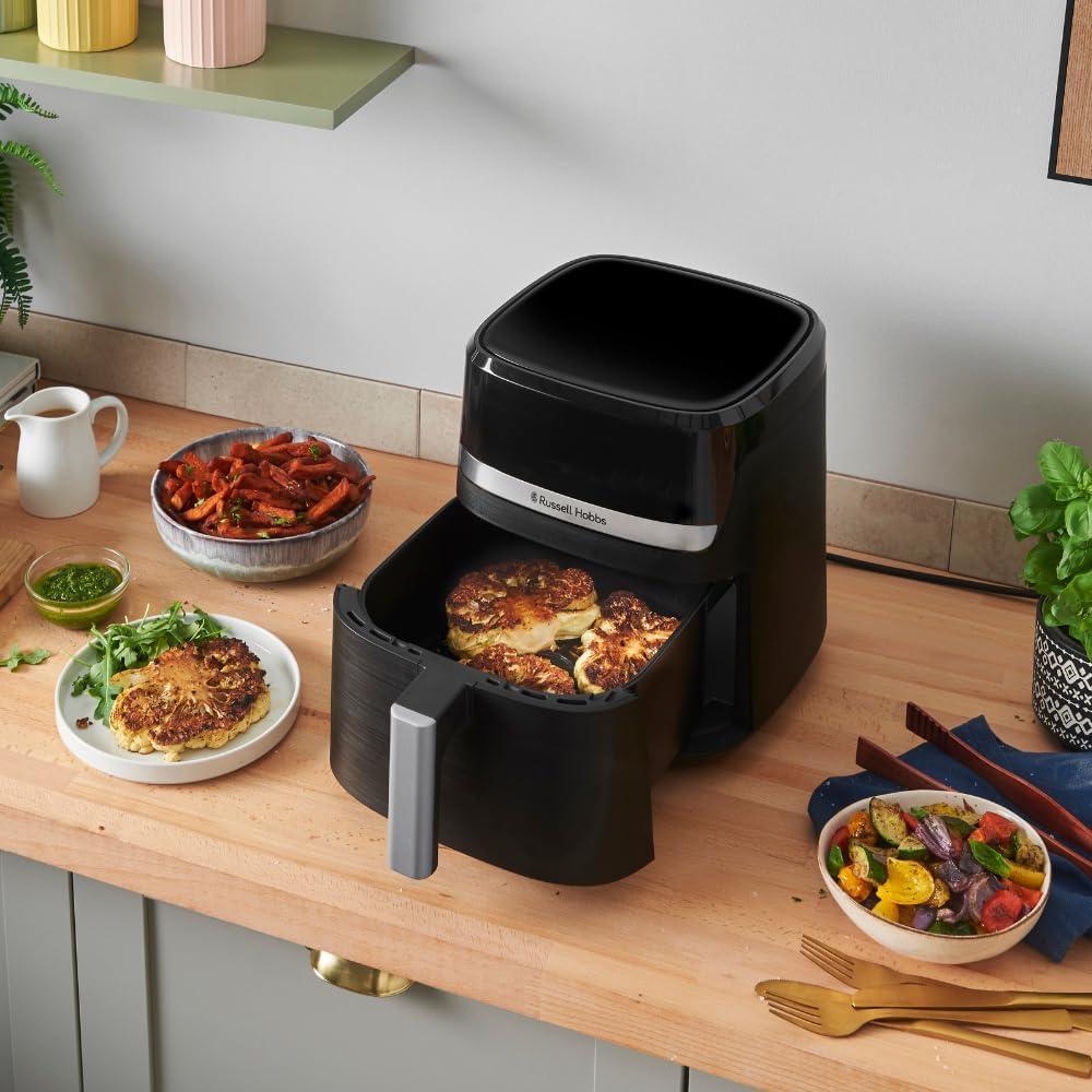 imageRussell Hobbs Air fryer XXL 8l Multicuiseur 7en1 10 programmes Friteuse sans huile avec Rapid Air cuit grille rtit ampamp plus tactile contrle de temprature lavevaisselle Airfryer 2717056Air fryer 5 5 L