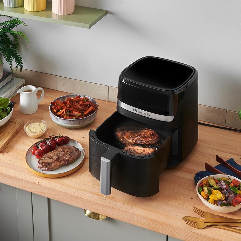 imageRussell Hobbs Air fryer XXL 8l Multicuiseur 7en1 10 programmes Friteuse sans huile avec Rapid Air cuit grille rtit ampamp plus tactile contrle de temprature lavevaisselle Airfryer 2717056Air fryer 5 5 L