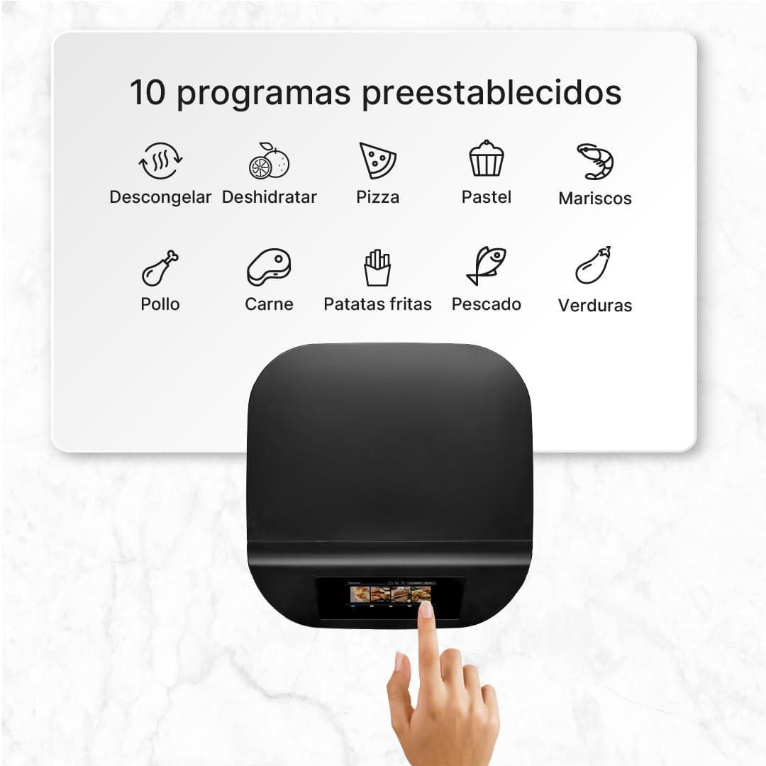 imageUfesa Jaguar Friteuse lectrique Air 35 L 8 Programmes 1200 W Ecran Tactile Minuterie Temprature 80C 200C Sans BPA ni PFOA Cuve et Plateau Antiadhsif Exclusivit AmazonBlack