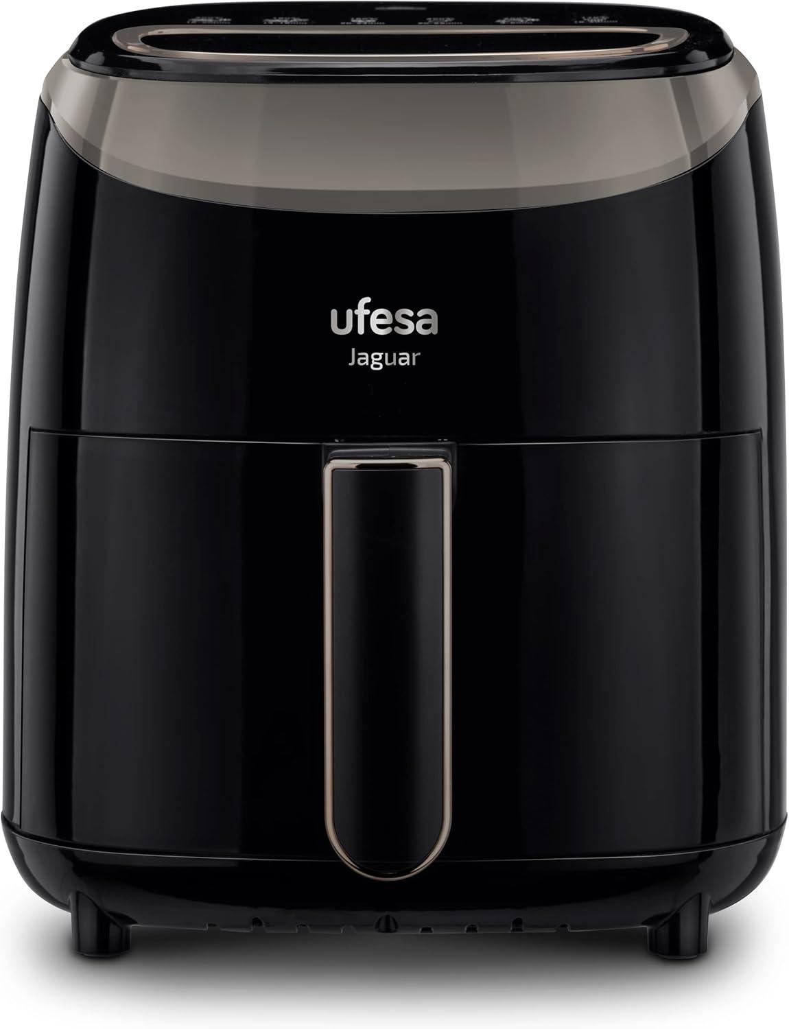 imageUfesa Jaguar Friteuse lectrique Air 35 L 8 Programmes 1200 W Ecran Tactile Minuterie Temprature 80C 200C Sans BPA ni PFOA Cuve et Plateau Antiadhsif Exclusivit AmazonBlack