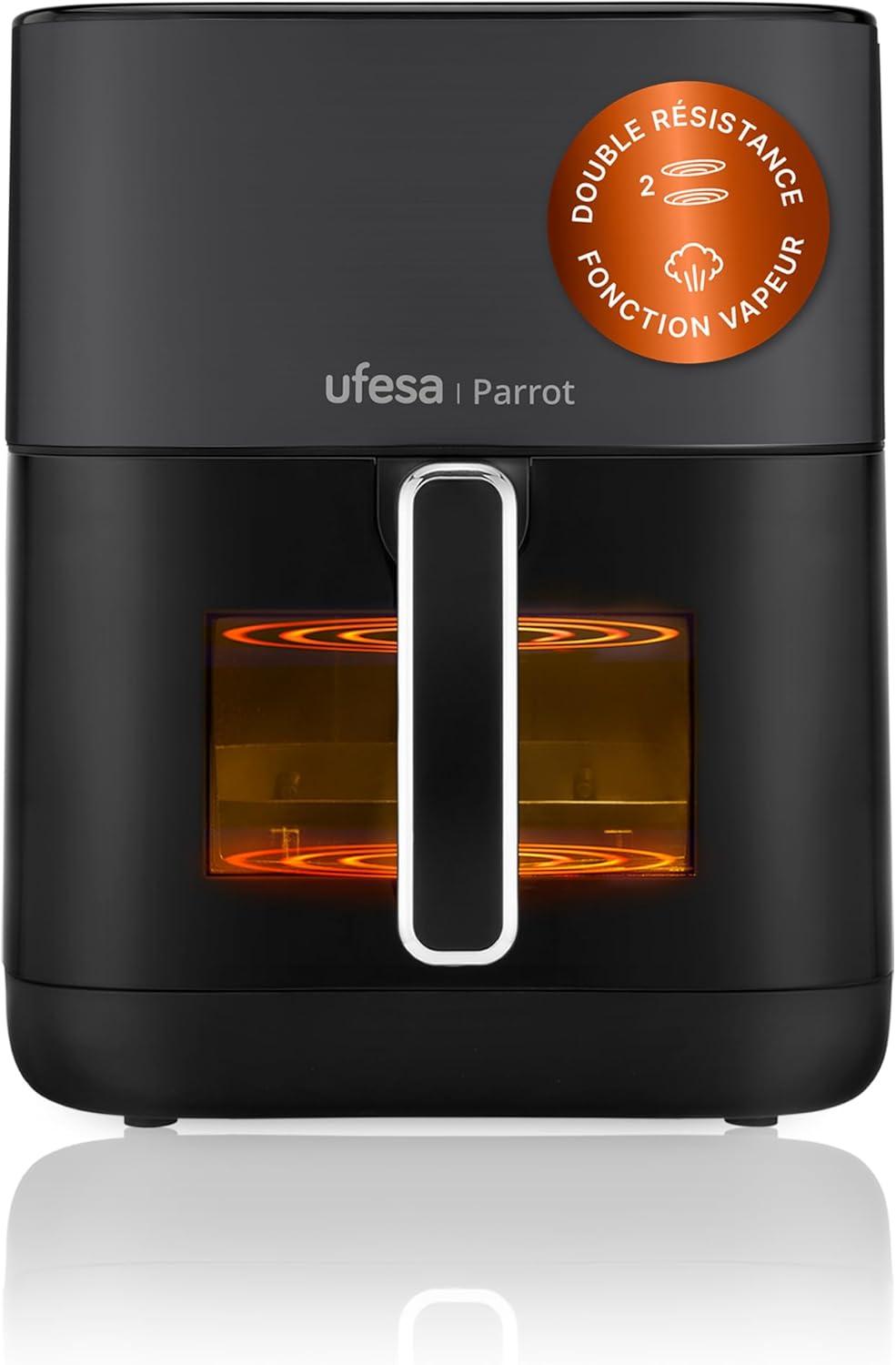 imageUfesa Jaguar Friteuse lectrique Air 35 L 8 Programmes 1200 W Ecran Tactile Minuterie Temprature 80C 200C Sans BPA ni PFOA Cuve et Plateau Antiadhsif Exclusivit AmazonBlack
