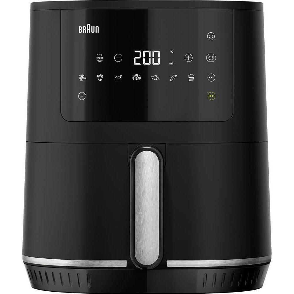 imageBraun MultiFry 5 HF5030IBK Friteuse Air avec Capacit de 6L Contrle Numrique de 80200 Technologie RealAir 8 Programmes Commande Tactile Panier Lavable au LaveVaisselle 1700W Noir Mat