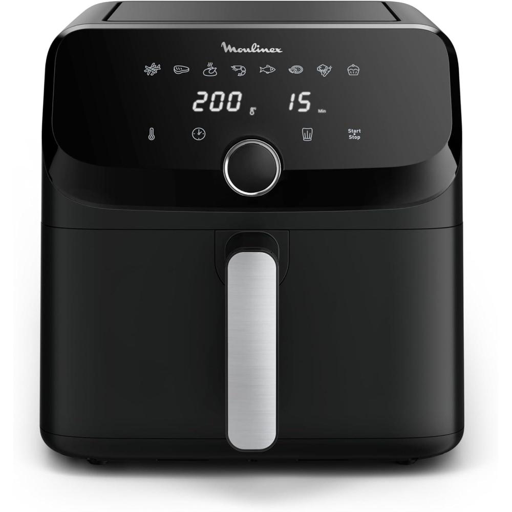 imageMoulinex Easy Fry Collection Ivoire 7L air fryer Trs grande capacit 8 programmes intuitifs Format compact EZ855AF07 5L