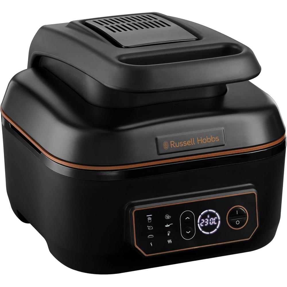 imageRussell Hobbs Air Fryer Rapid Air XXL 2 compartiments 45 ou 9L total Compact silencieux 9en1 Friteuse sans huile conome tactilegrilrtit et plus pices antiadhsives lavables 2768156Air fryer multicuiseur 5 5L