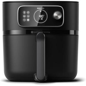 PHILIPS Airfryer série 2000 4.2L – 1500W, Technologie RapidAir, Écran tactile digital, 13 options de cuisson, 9 fonctions préréglées, Jusqu&rsquo;à 90% de matières grasses en moins, Noir (NA229/00)(8.3 litres (7+ personnes))