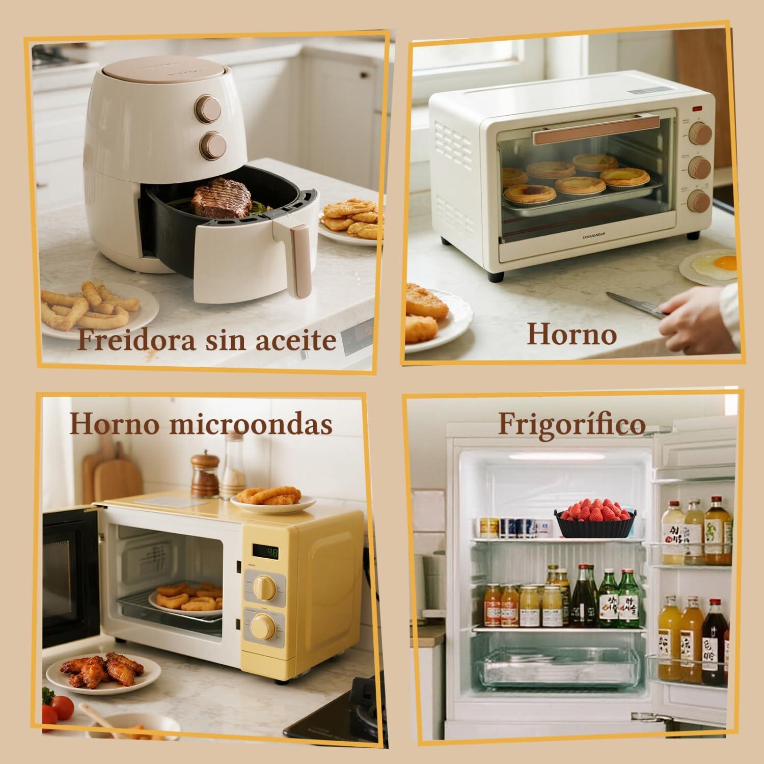 imageAigostar Air Fryer Friteuse sans Huile 7L Avec Wifi Air Fryer XXL 7 en 1 1900W Friteuse Air Chaud Ecran tactile LED Prchauffage Rapide Maintien au Chaud Livre de Recettes Sans BPA BlancAvec 12 Accessoires