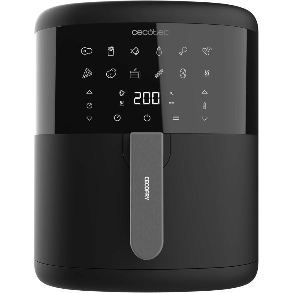 imageCecotec Friteuse sans Huile 55 L Cecofry Full InoxBlack Pro 5500 1600 W Dittique Numrique avec Finitions en Acier inoxydable 55 L de capacit et technologie PerfectCookNoir
